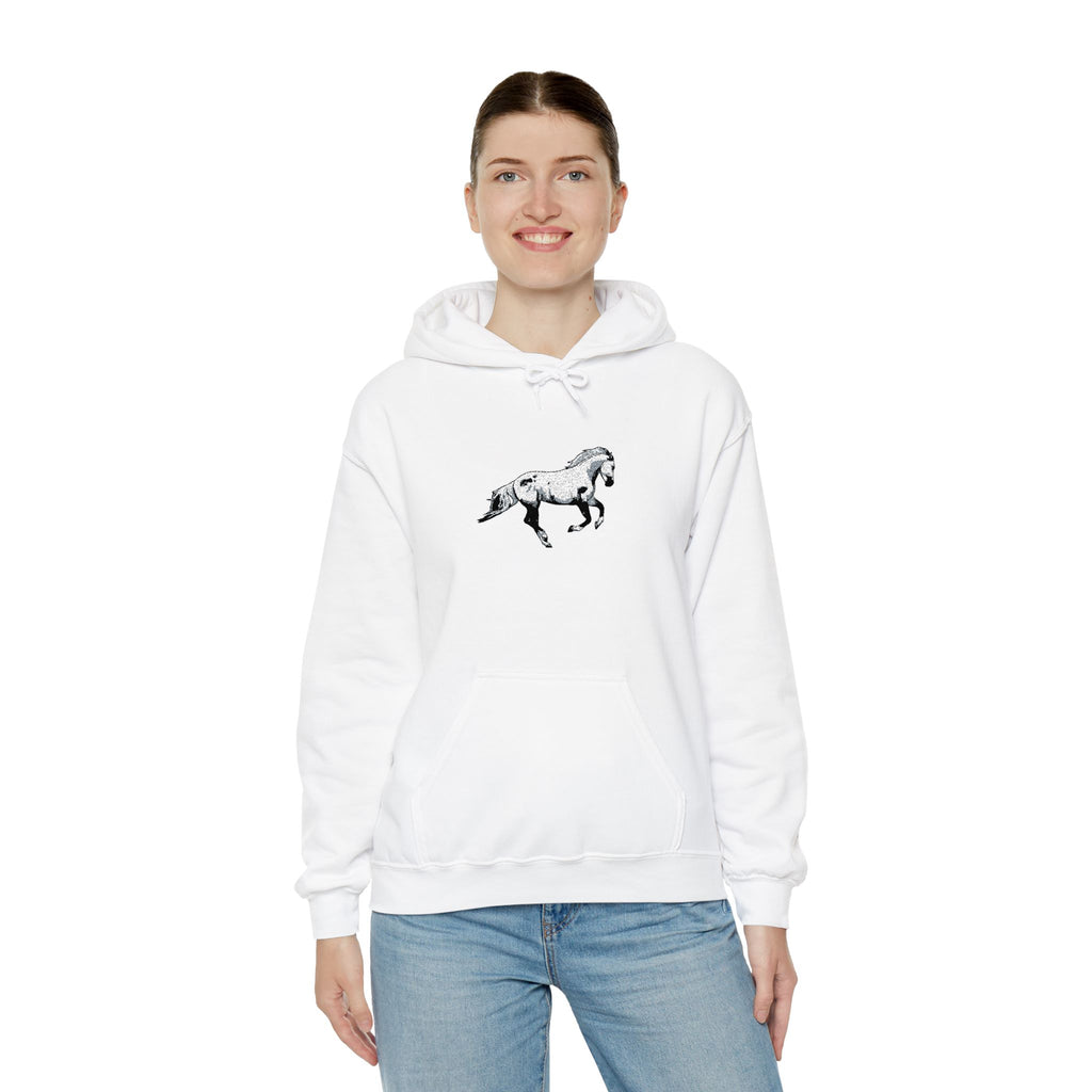 Embroidered Horse Hoodie
