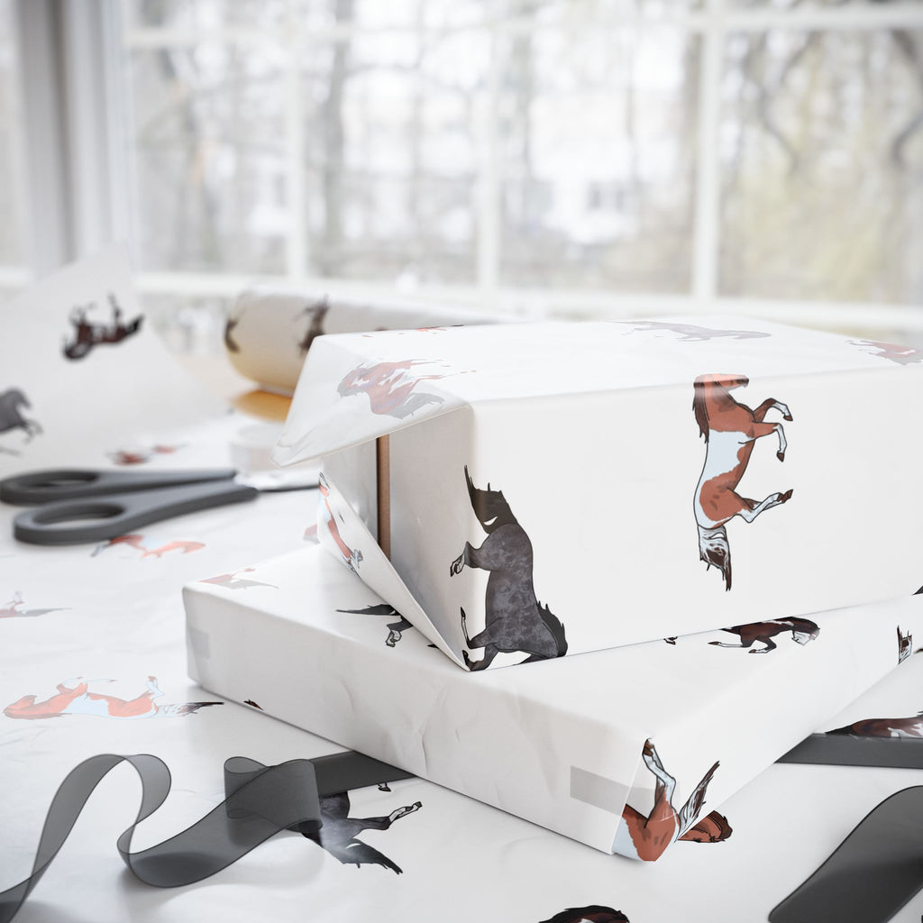 Horse Pattern Wrapping Paper - Perfect for Horse Lovers