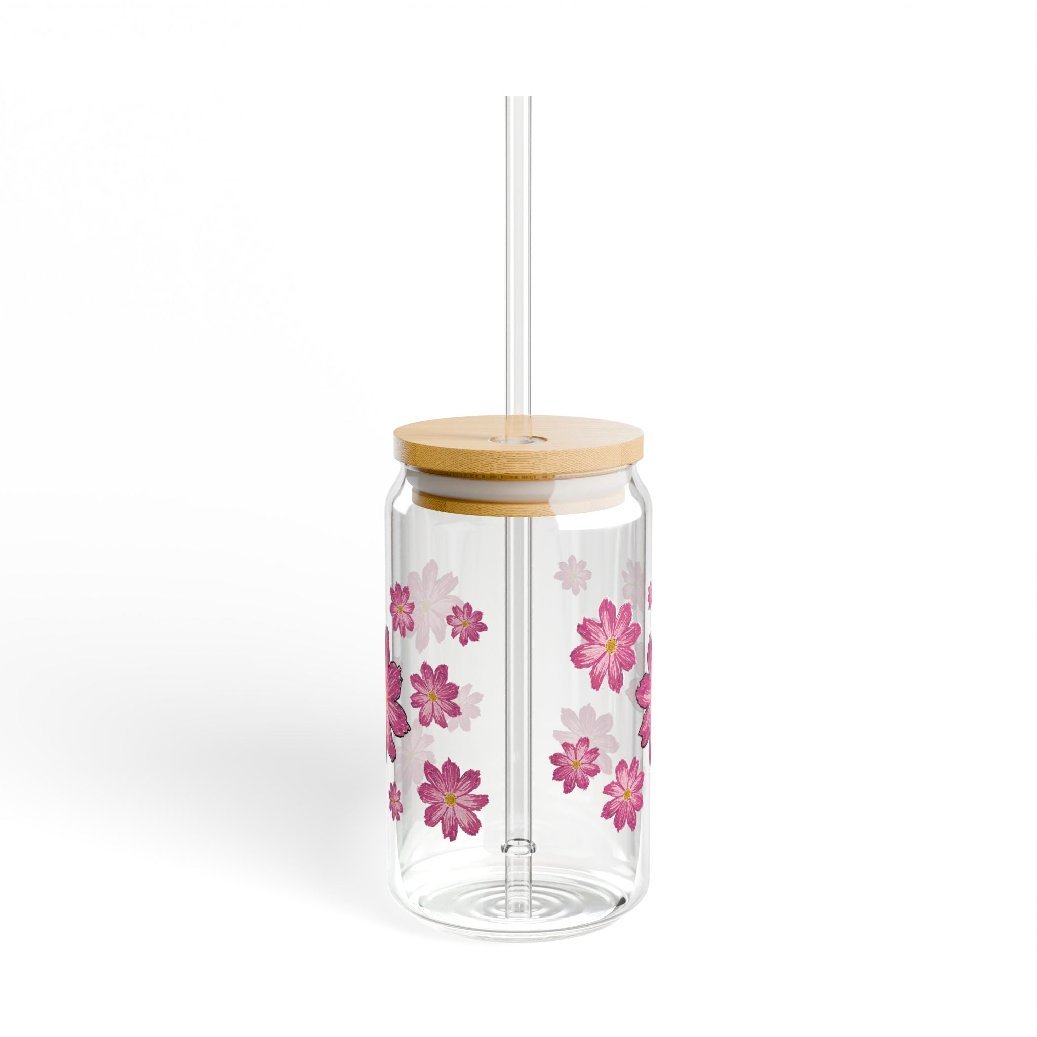 Floral Sipper Glass