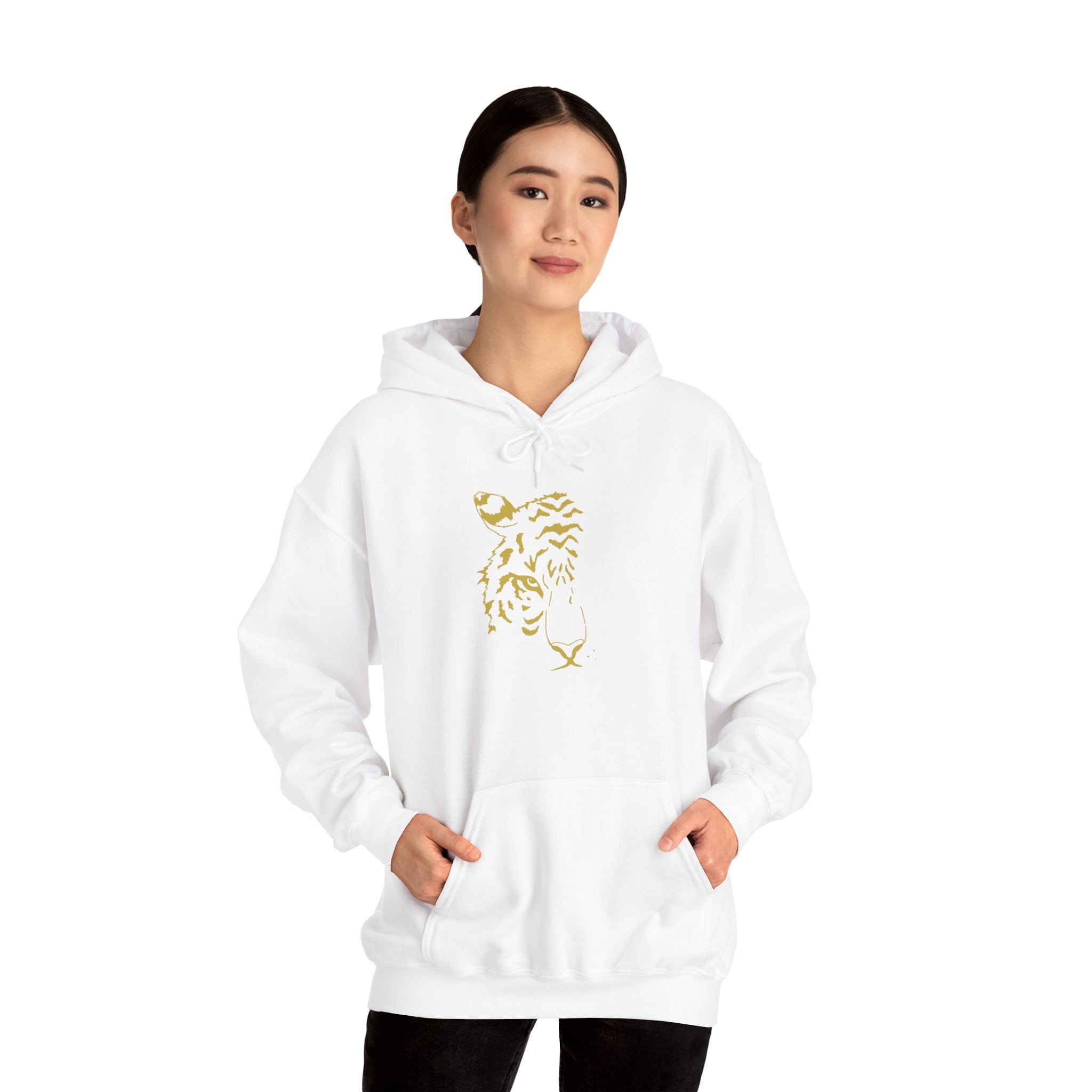 Gold-Finish Tiger Hoodie