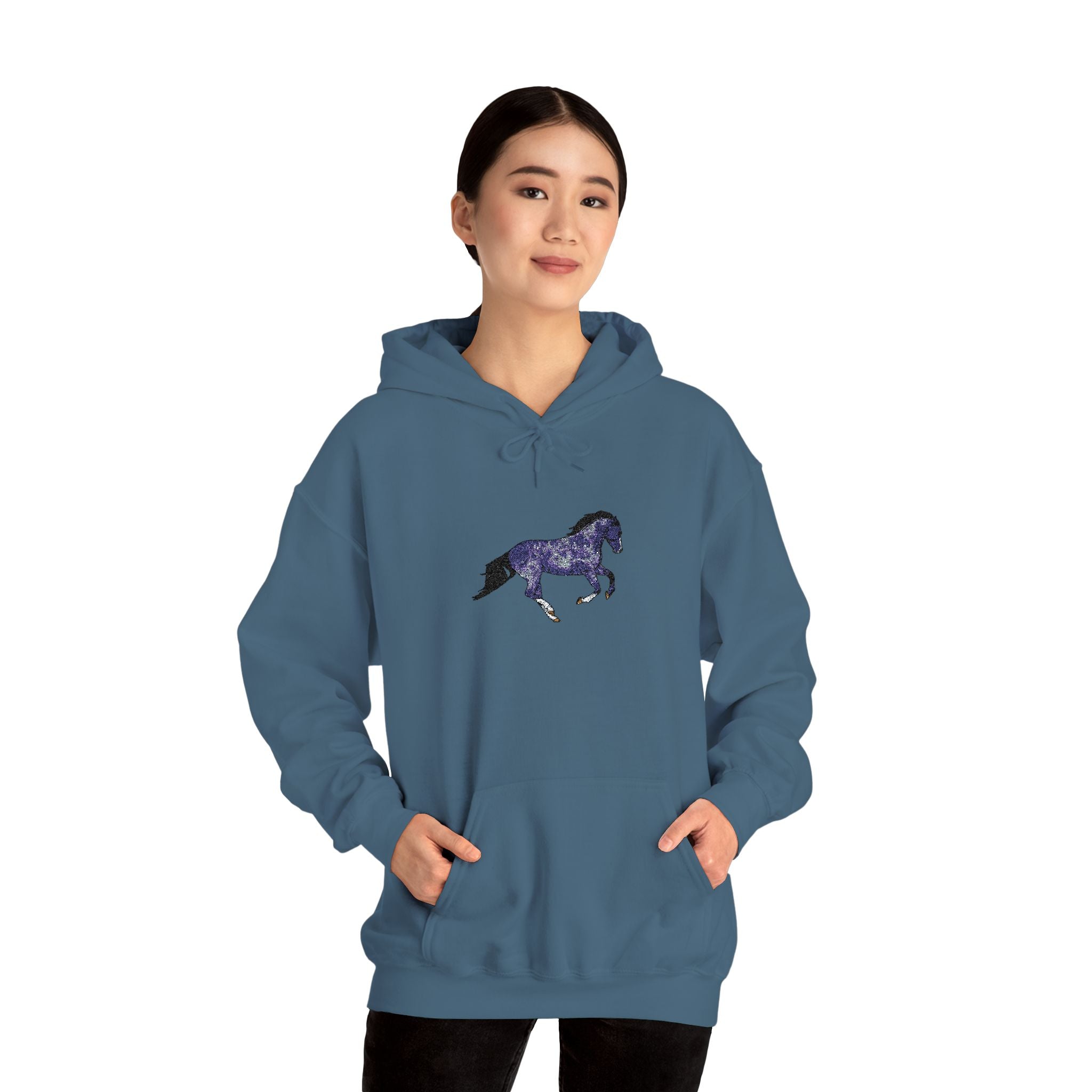 Horse Dapple Grey Hooded Sweatshirt