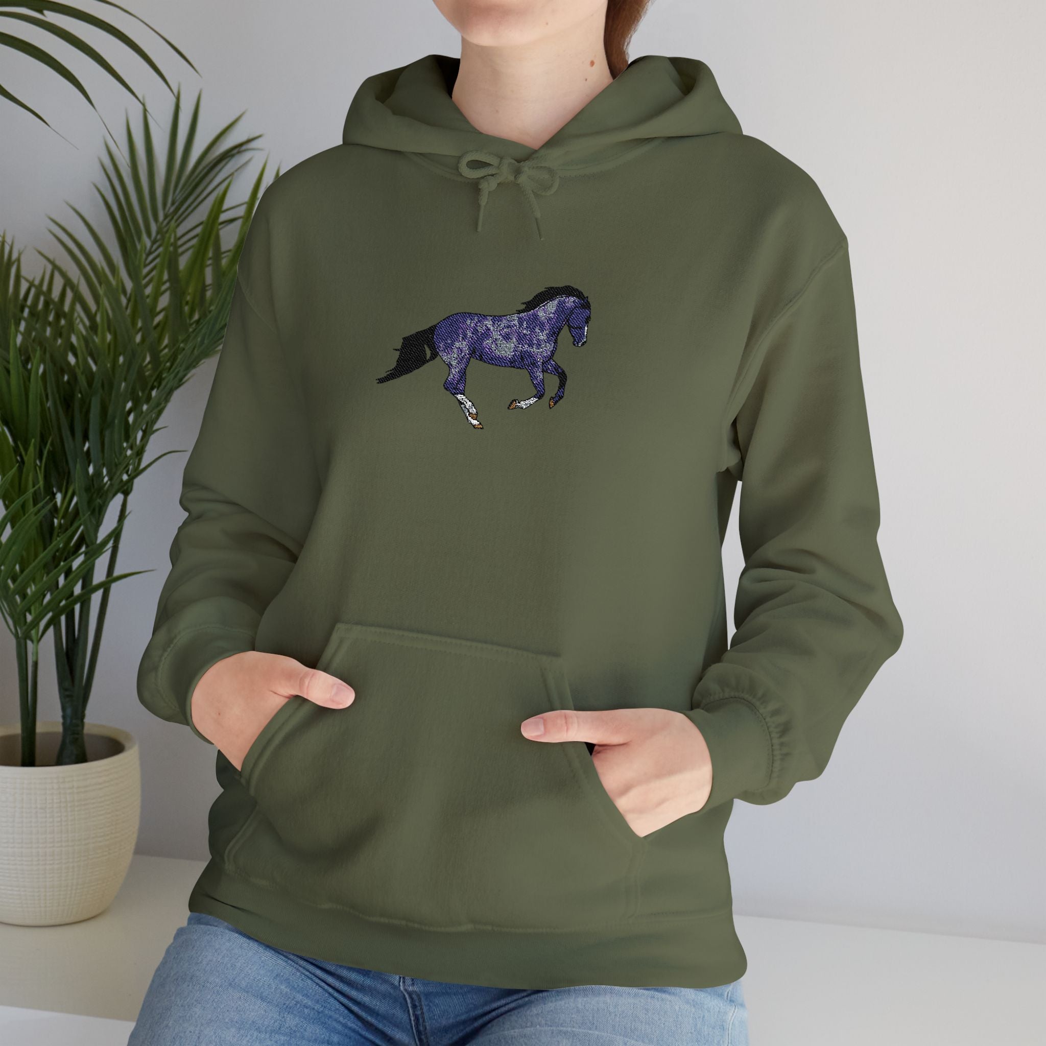 Horse Dapple Grey Hooded Sweatshirt