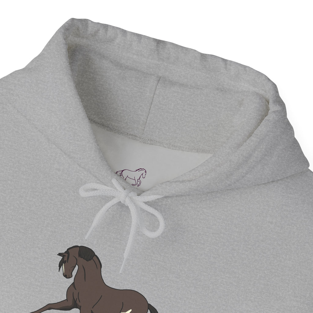 Elegant Brown Trotting Horse Sweatshirt