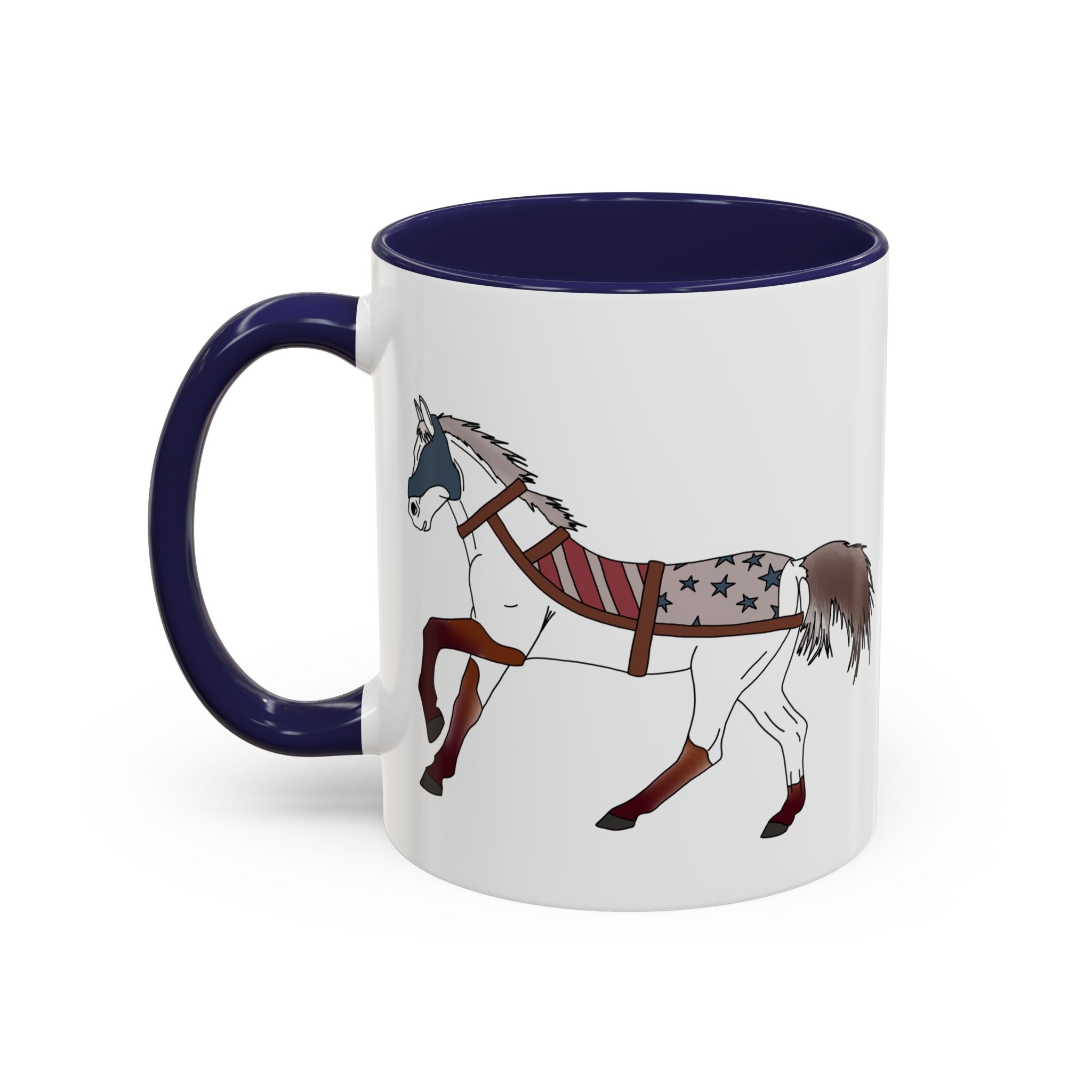 USA Horse Rustic Accent Coffee Mug