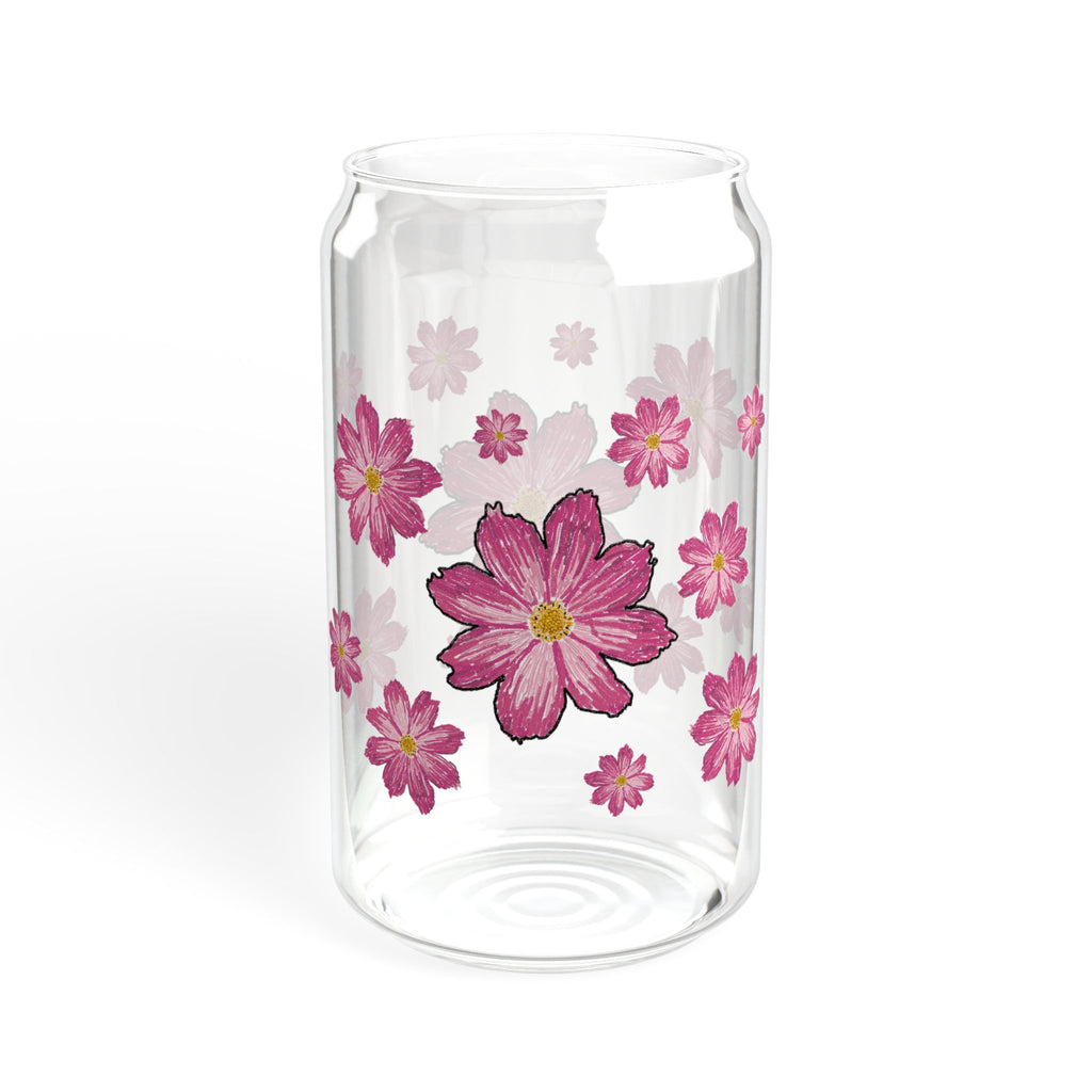 Floral Sipper Glass