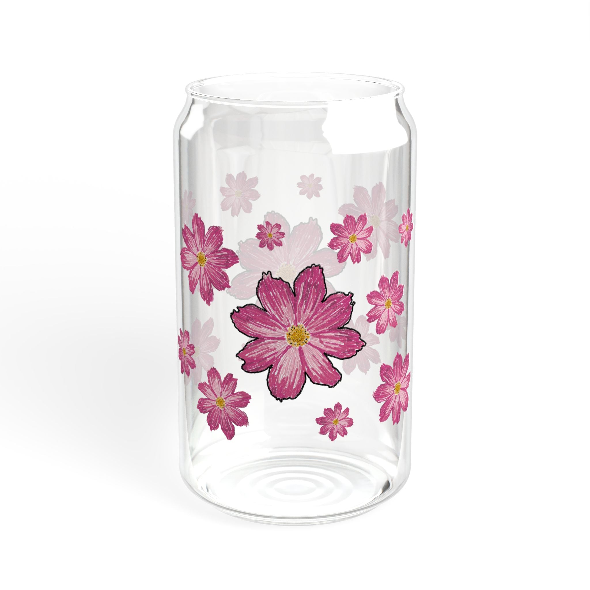Floral Sipper Glass