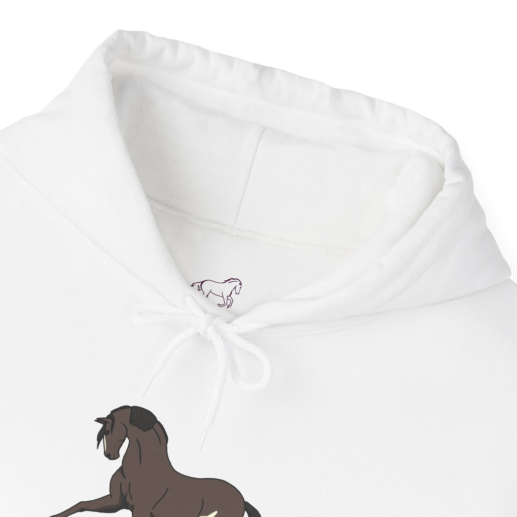 Elegant Brown Trotting Horse Sweatshirt