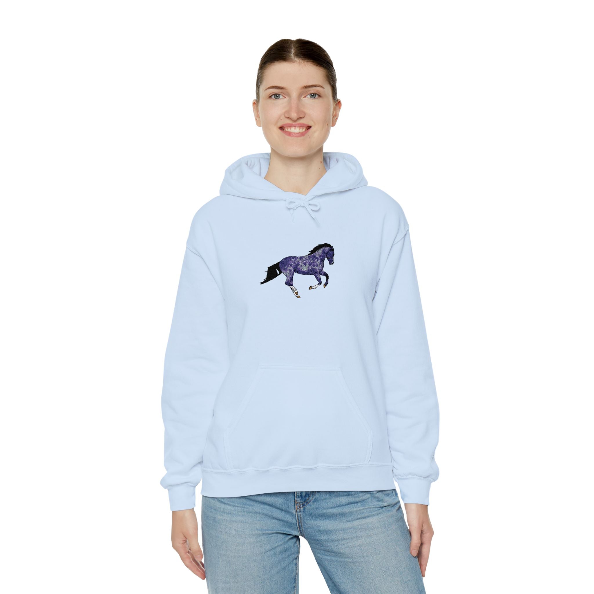 Horse Dapple Grey Hooded Sweatshirt