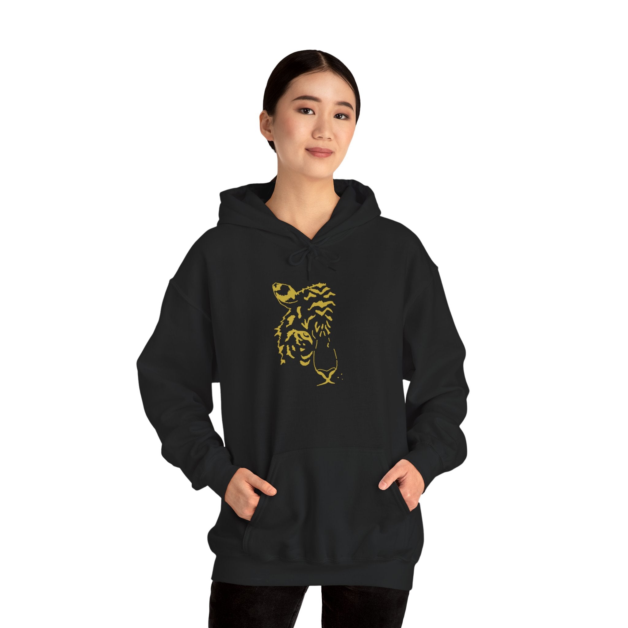 Gold-Finish Tiger Hoodie