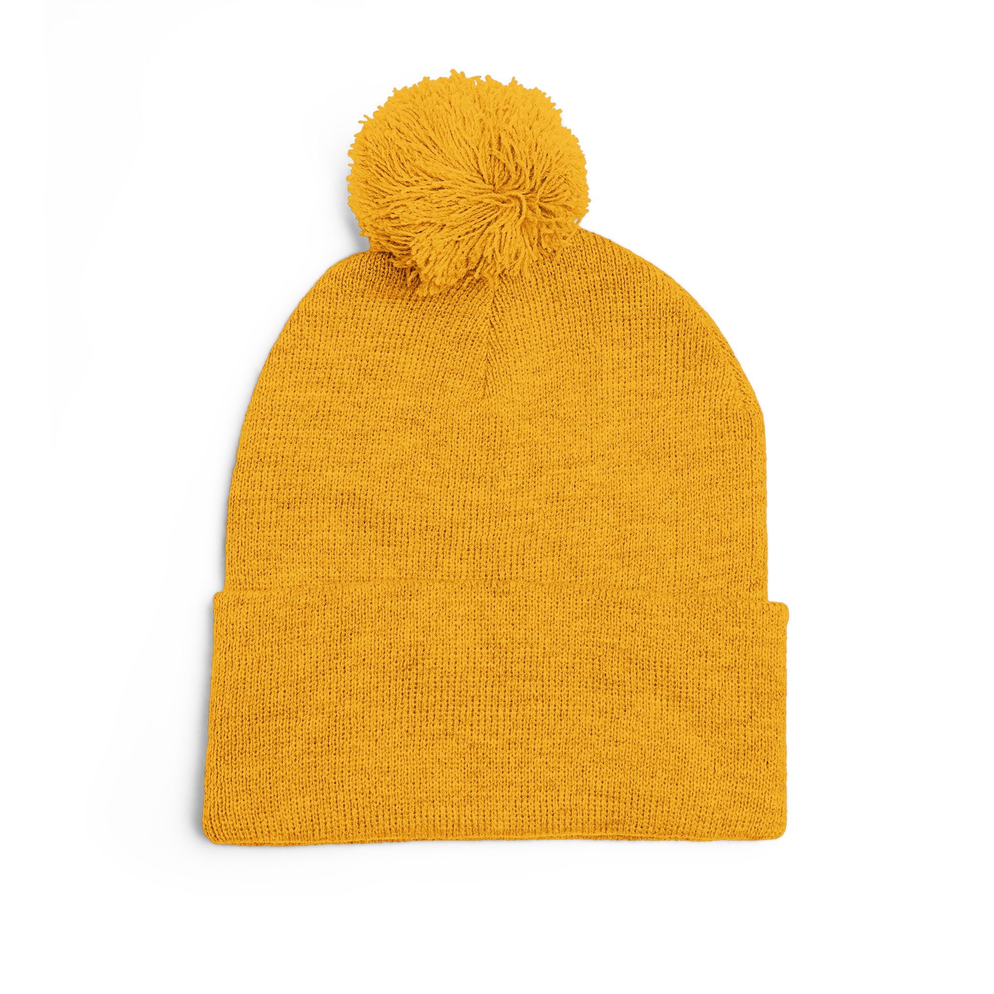 Casey's Embroidered Pom-Pom Winter Hat