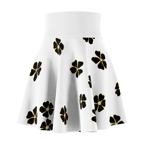 Black & Gold Flower Sport Skirt – Step Into the Life You Imagine