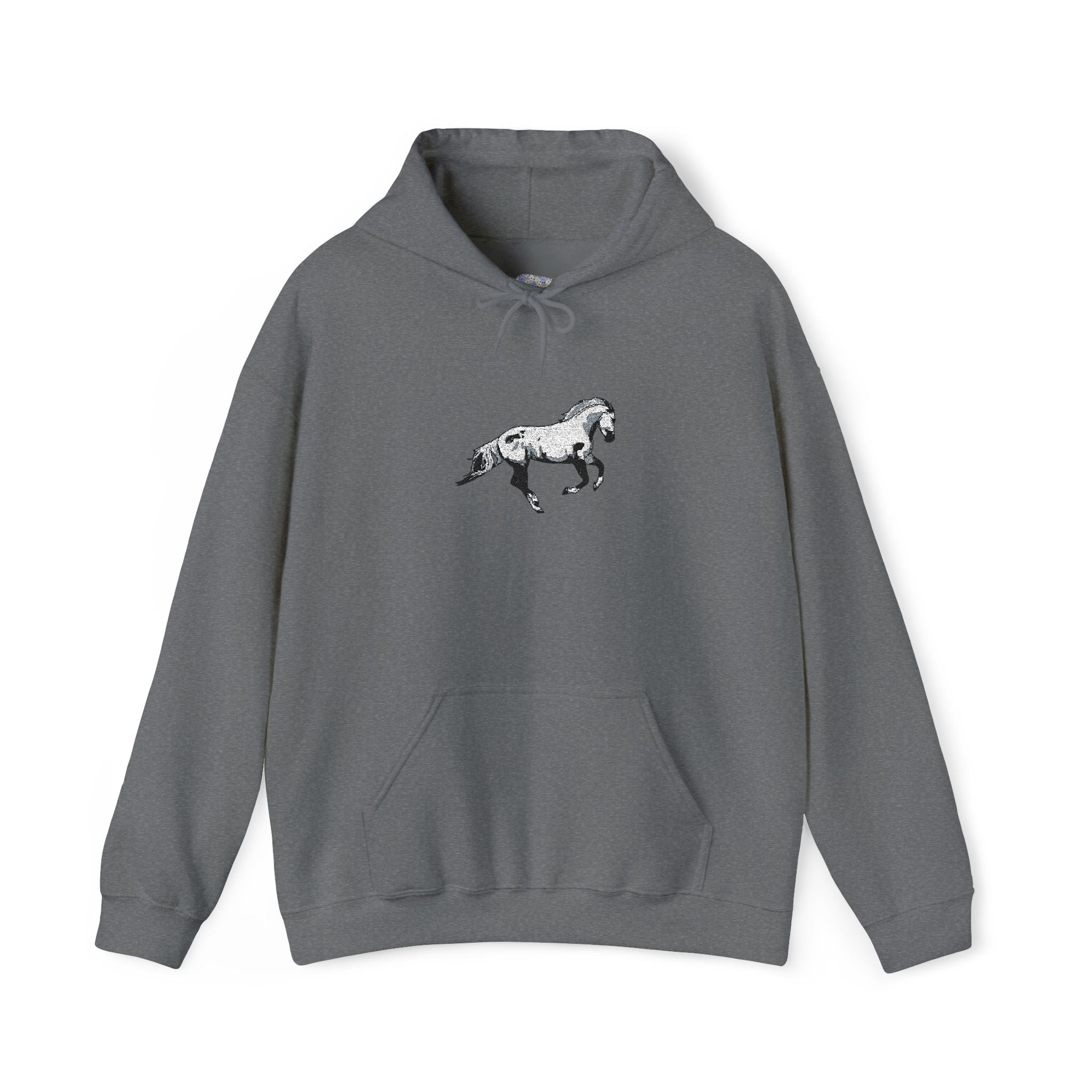 Embroidered Horse Hoodie