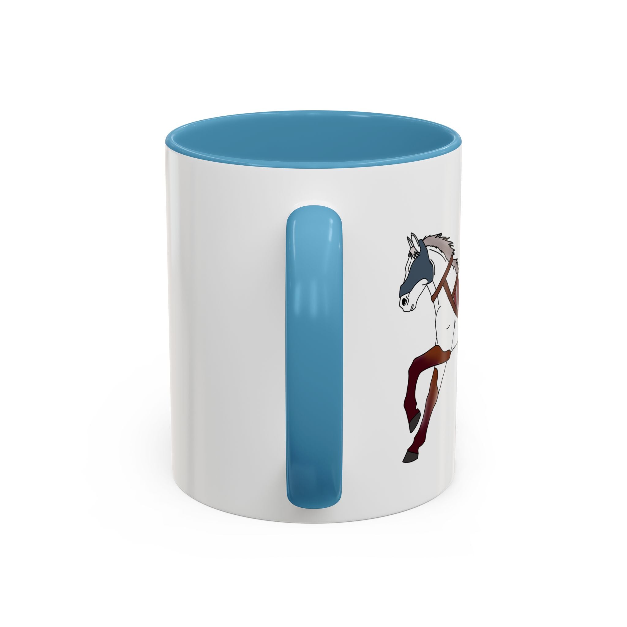 USA Horse Rustic Accent Coffee Mug