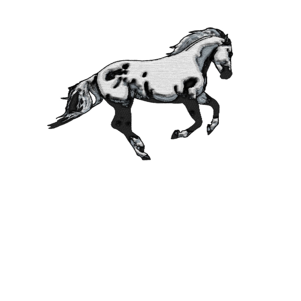 Embroidered Horse Hoodie