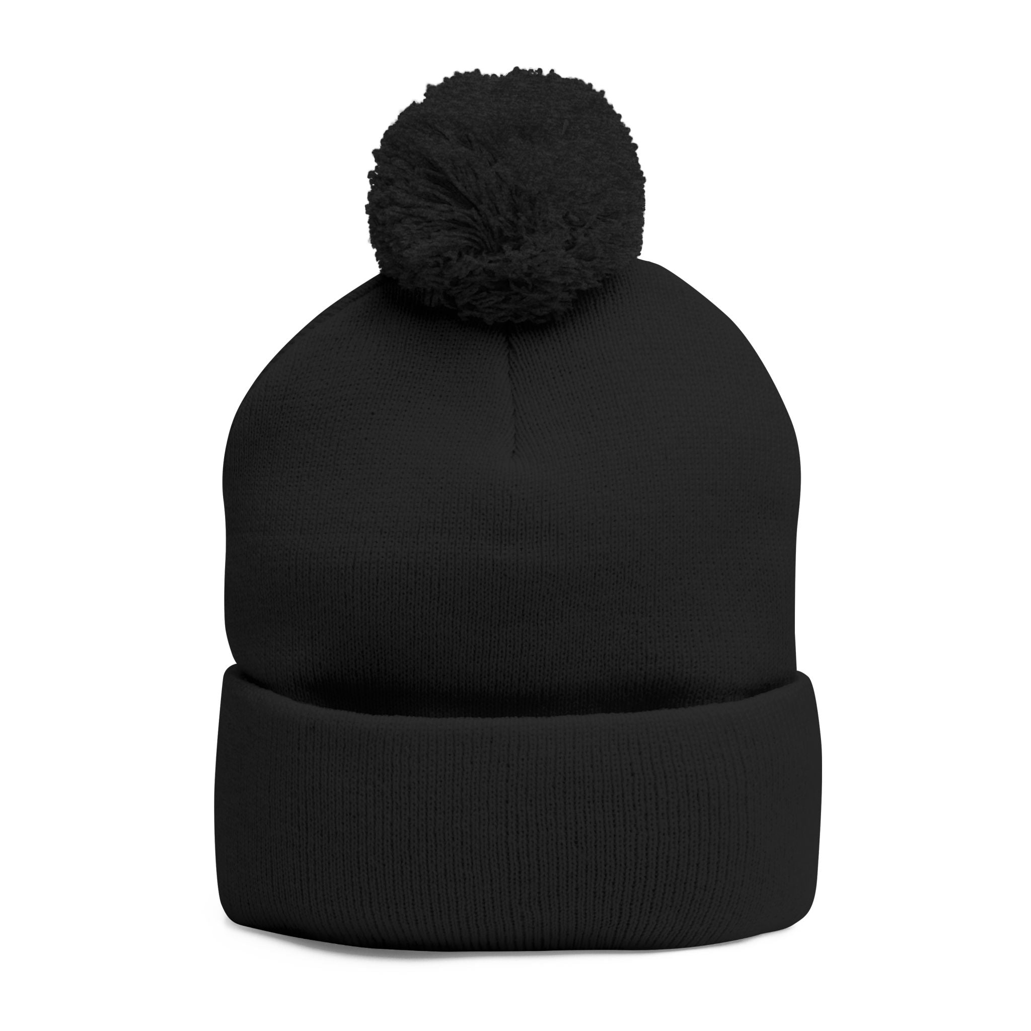 Casey's Embroidered Pom-Pom Winter Hat
