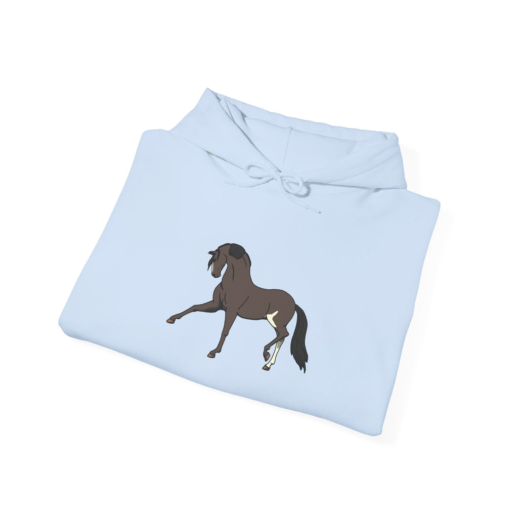 Elegant Brown Trotting Horse Sweatshirt