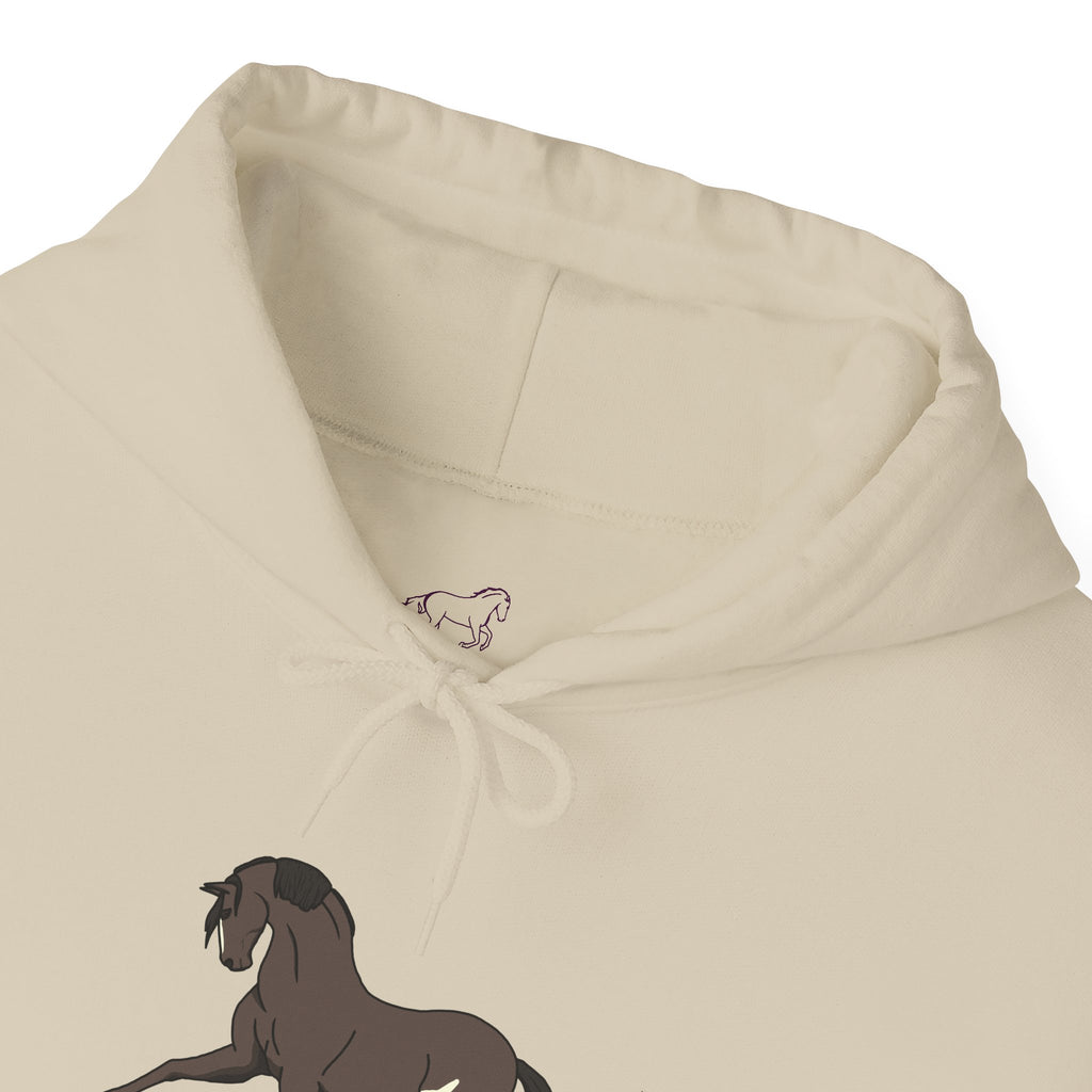 Elegant Brown Trotting Horse Sweatshirt