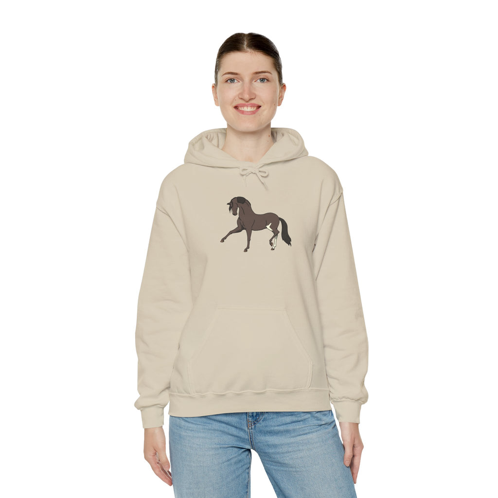 Elegant Brown Trotting Horse Sweatshirt