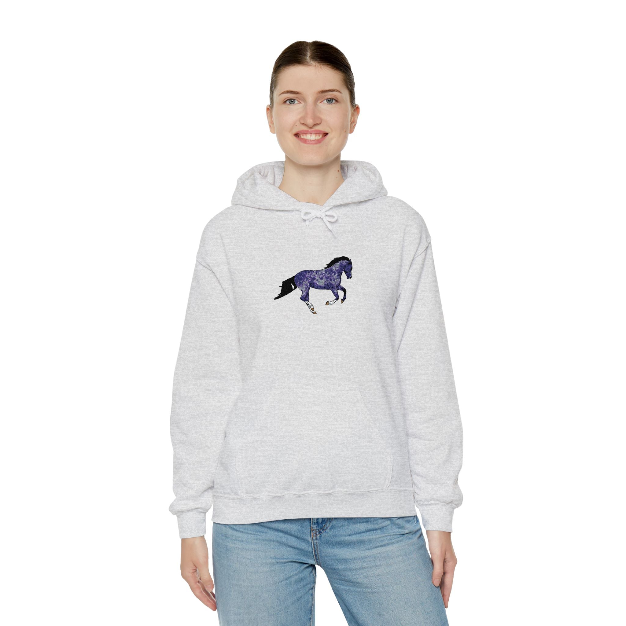 Horse Dapple Grey Hooded Sweatshirt