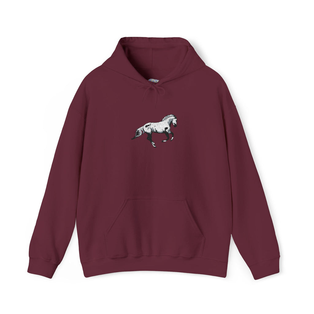 Embroidered Horse Hoodie