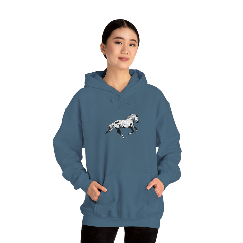 Embroidered Horse Hoodie