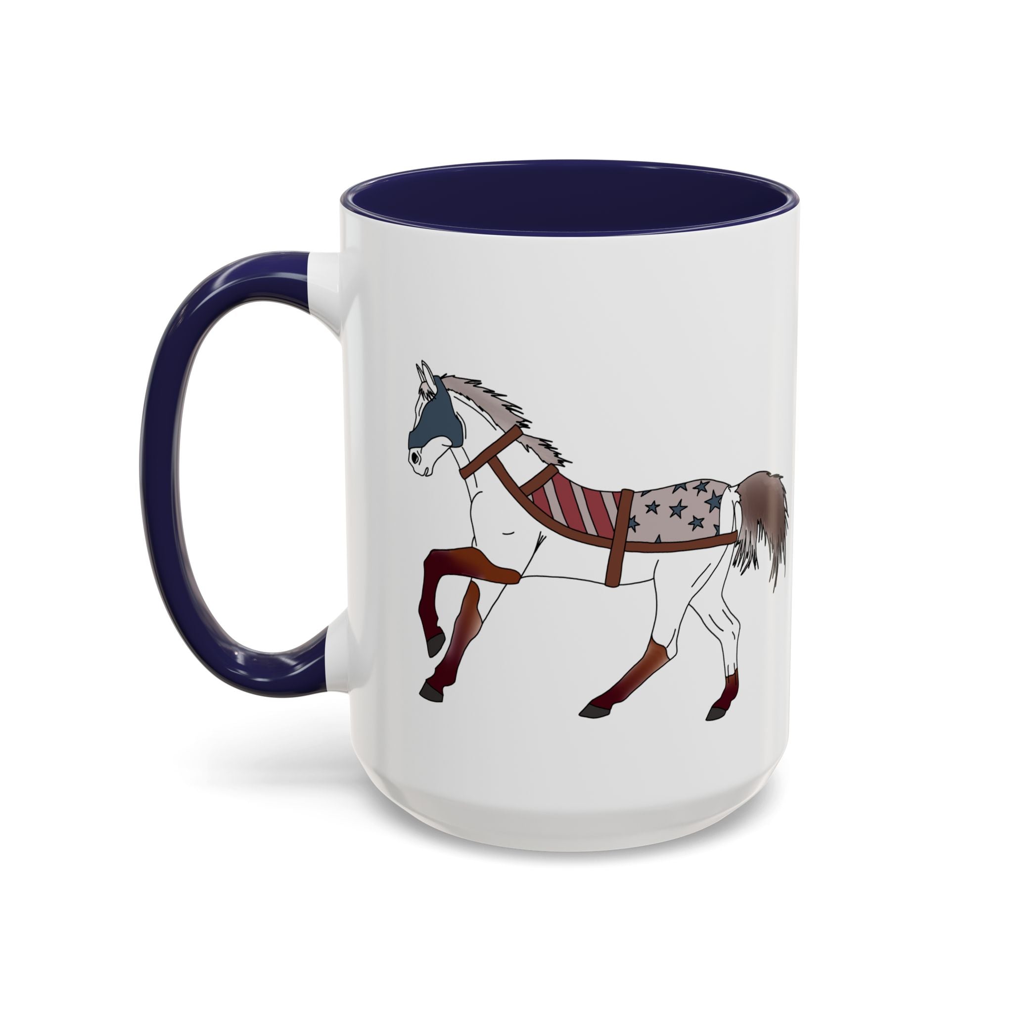 USA Horse Rustic Accent Coffee Mug