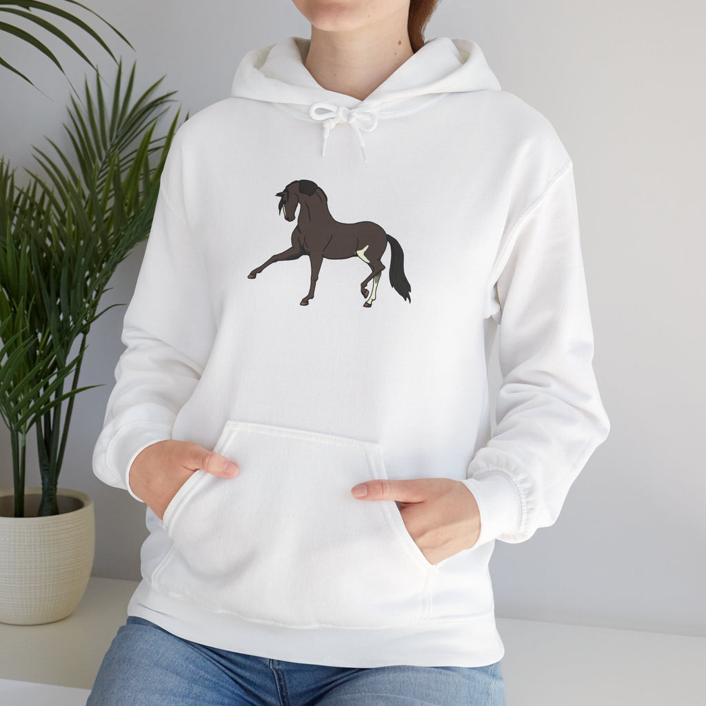 Elegant Brown Trotting Horse Sweatshirt