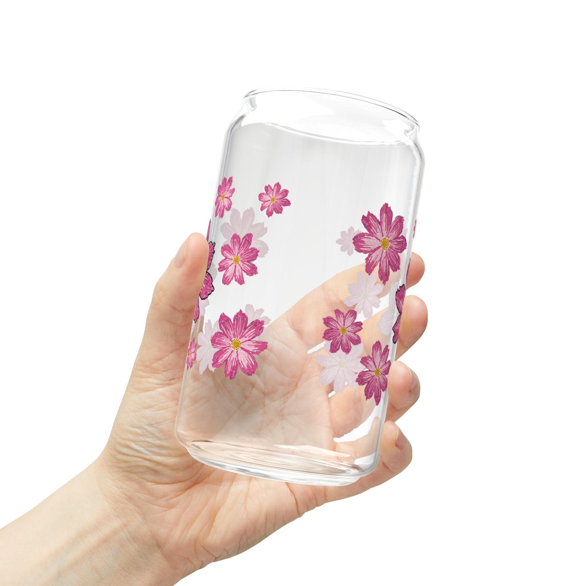 Floral Sipper Glass