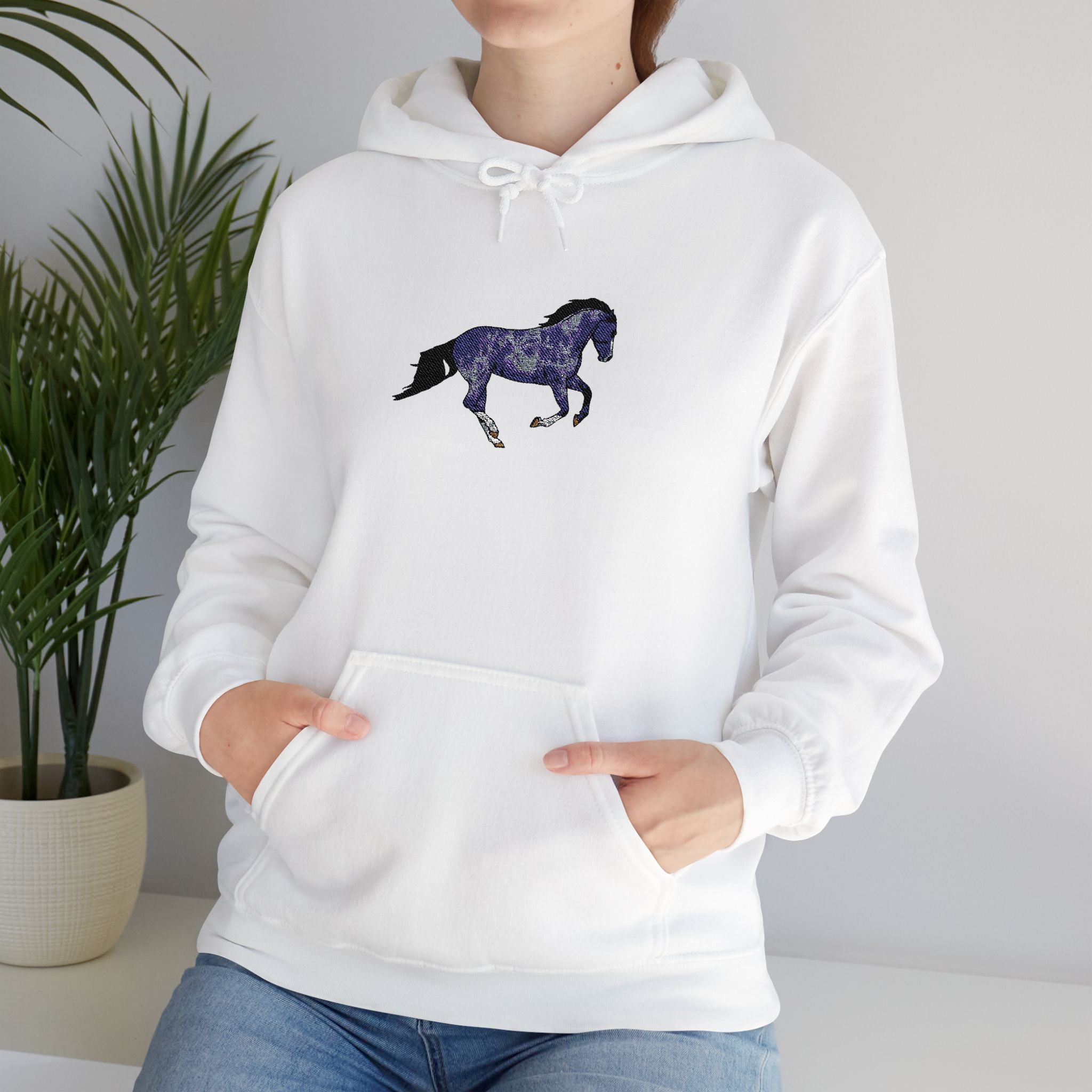 Horse Dapple Grey Hooded Sweatshirt
