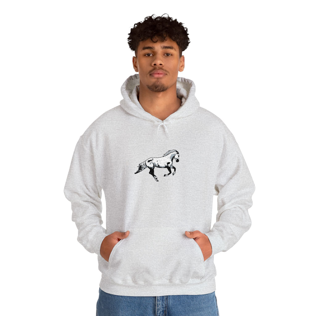Embroidered Horse Hoodie