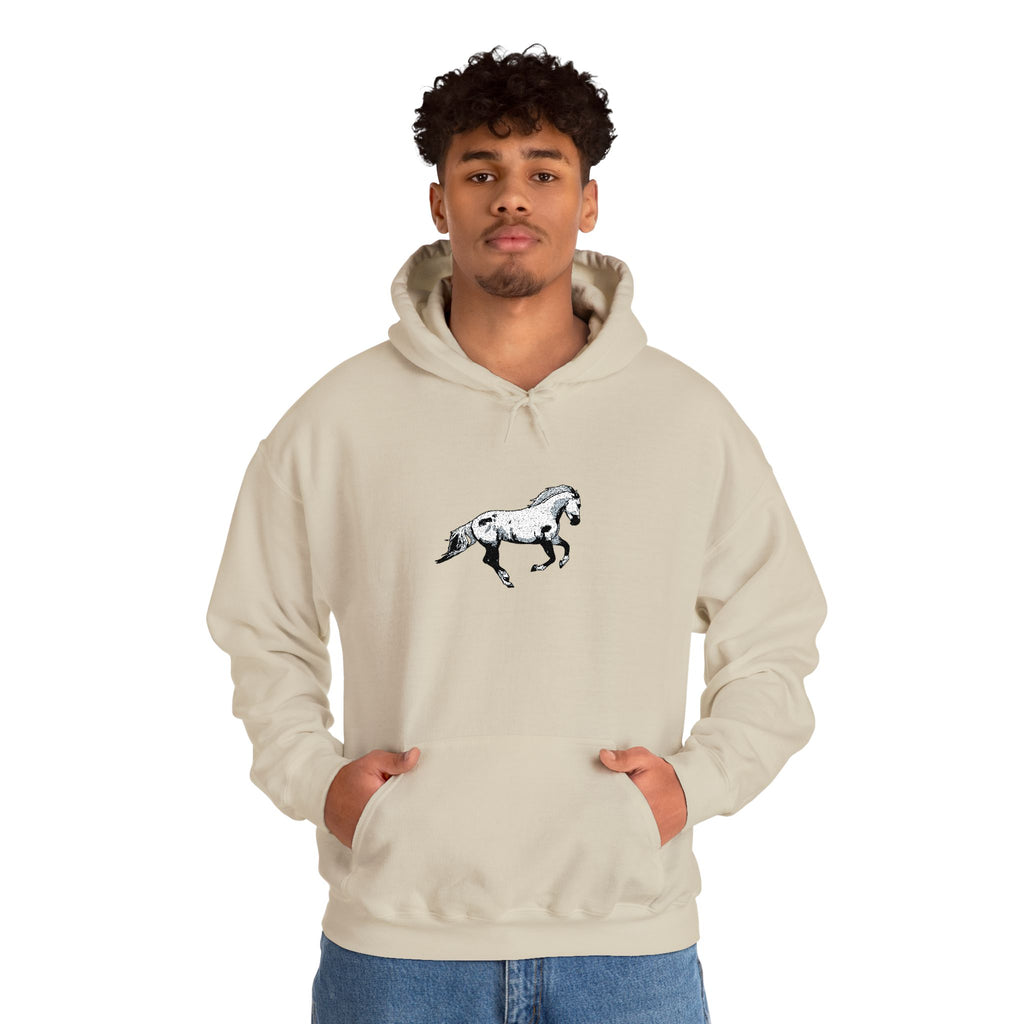 Embroidered Horse Hoodie