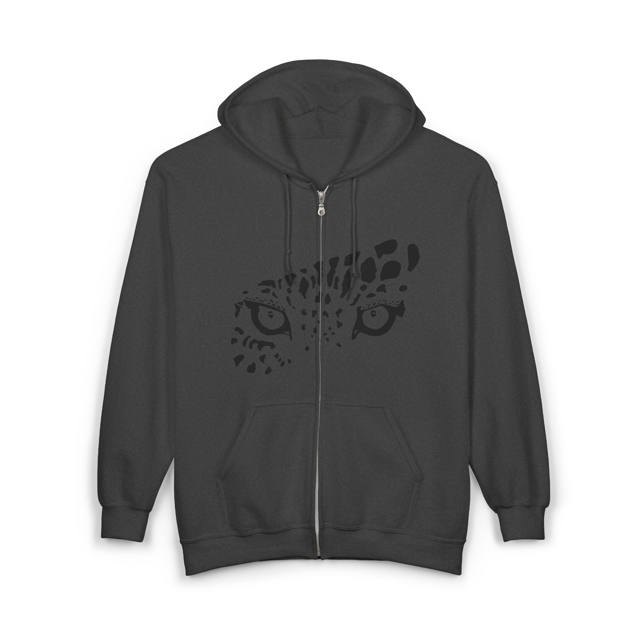 Leopard Eyes Zip Hoodie