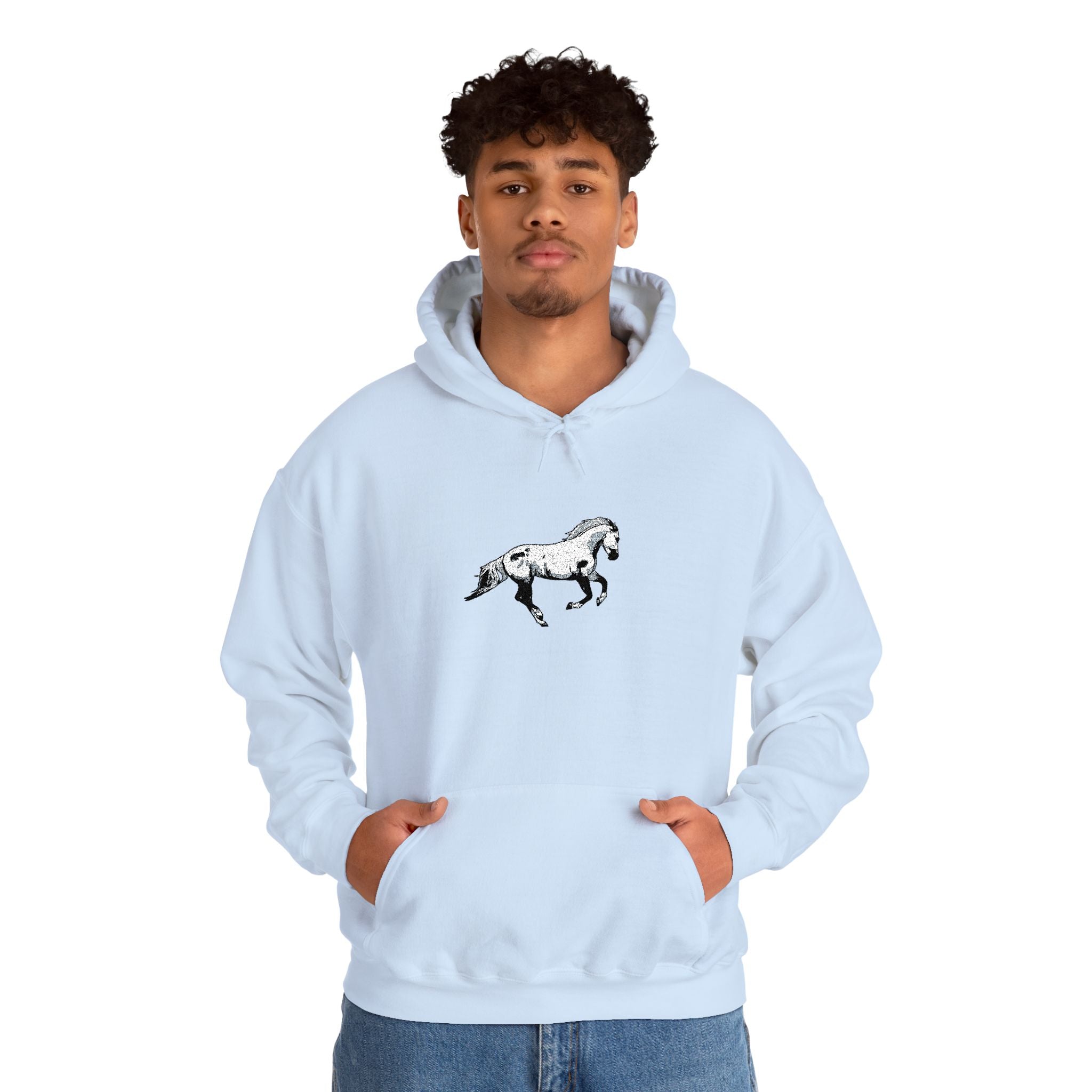Embroidered Horse Hoodie