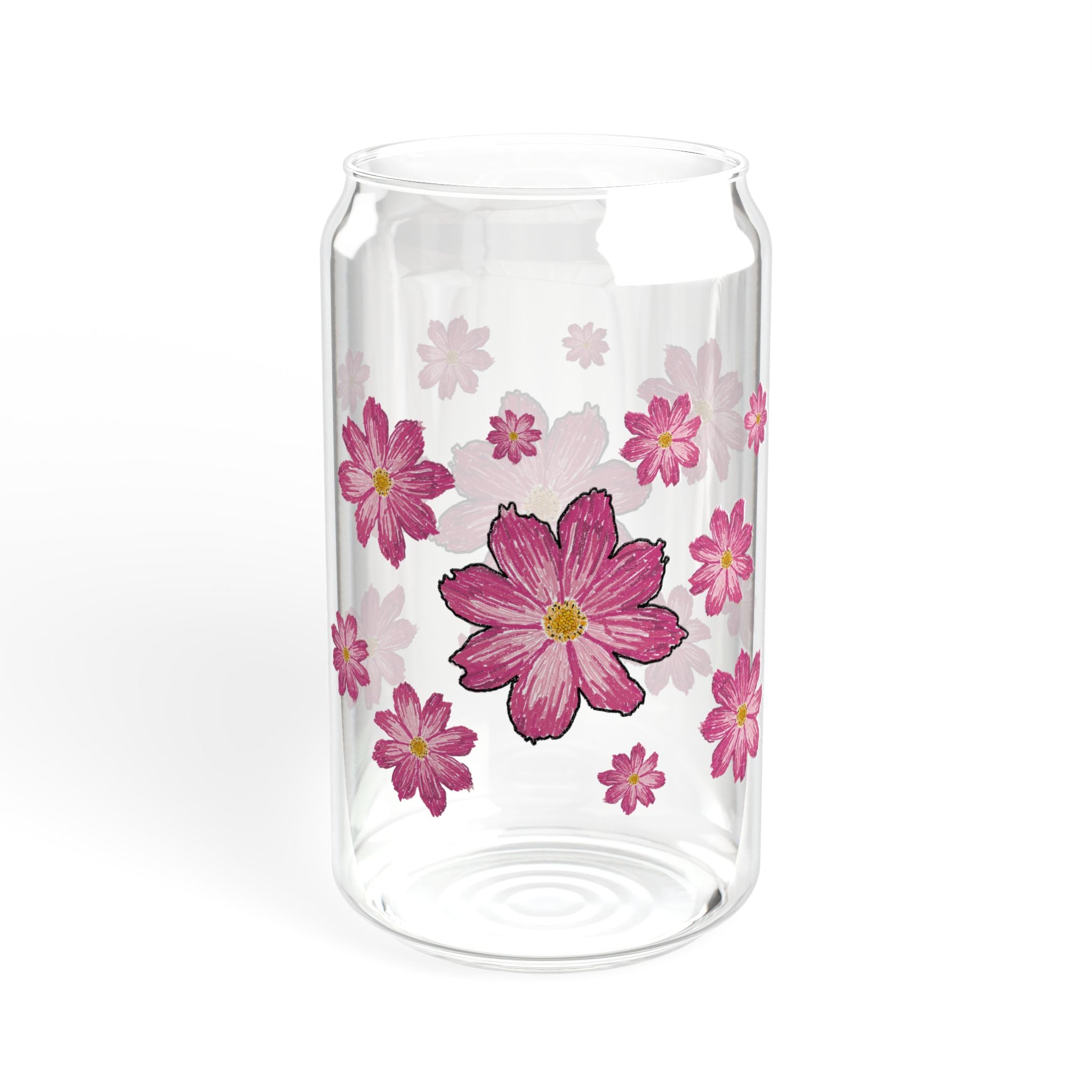 Floral Sipper Glass