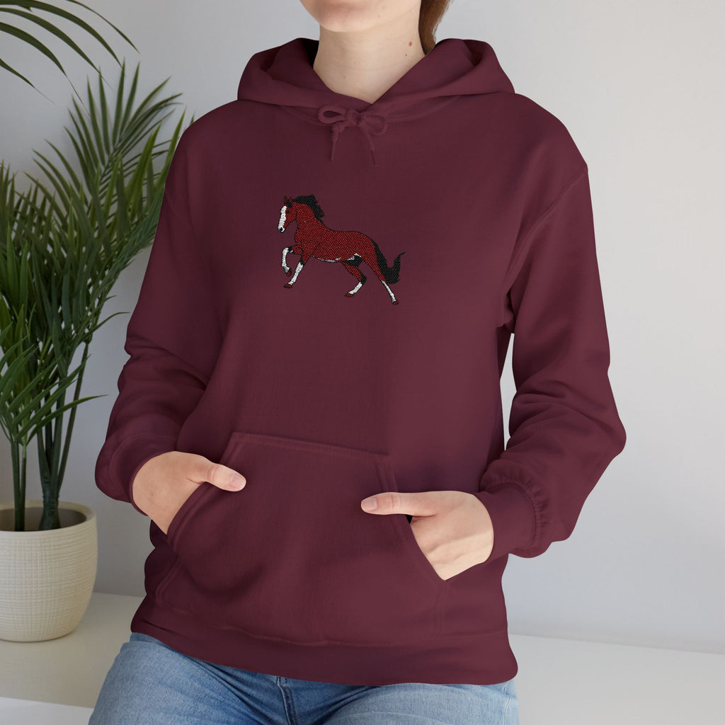 Red Running Horse Sweatshirt
