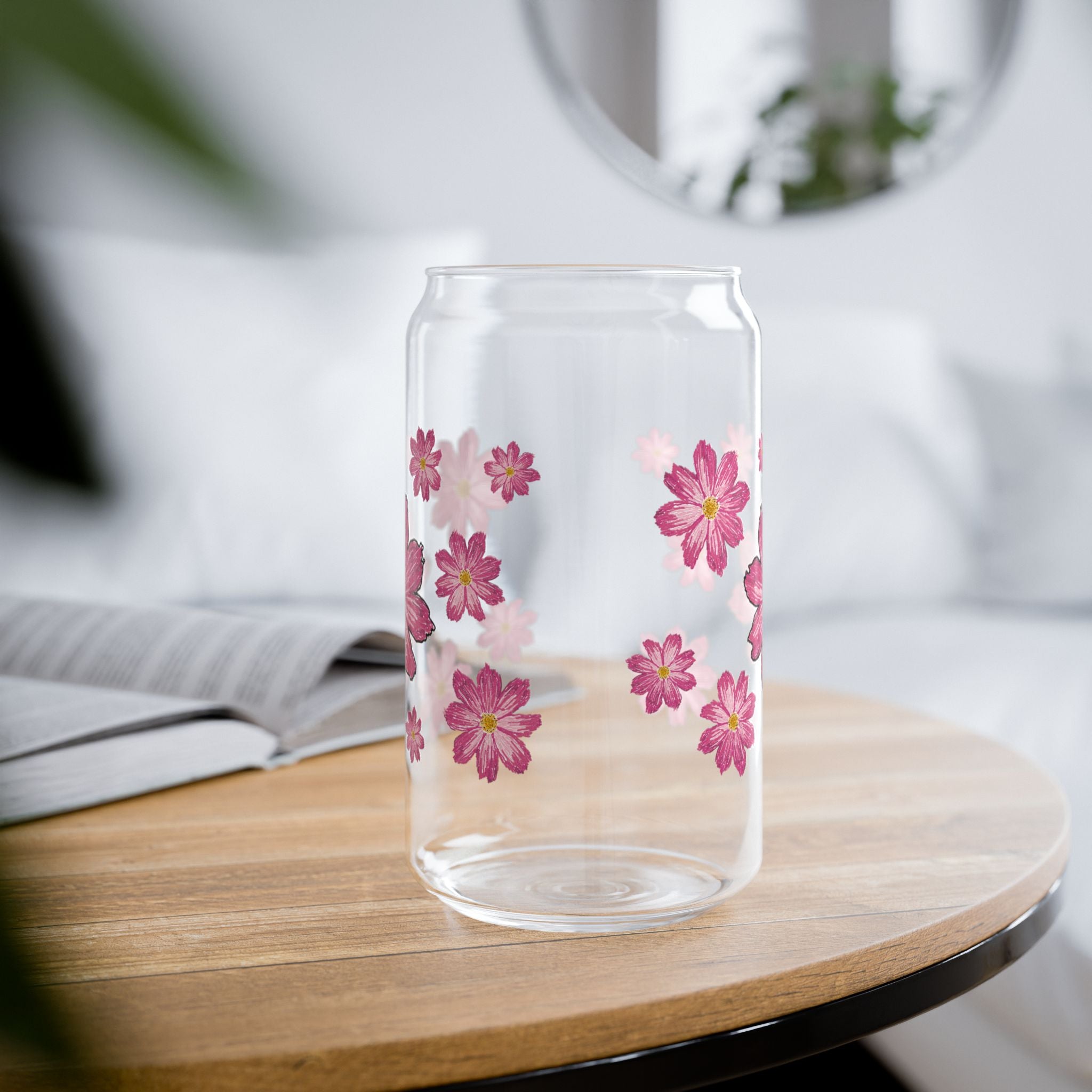 Floral Sipper Glass