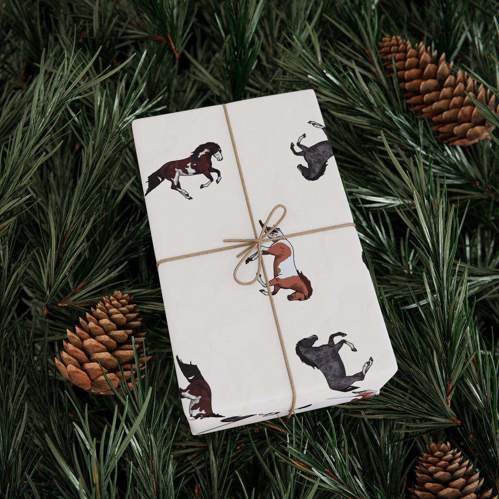 Horse Pattern Wrapping Paper - Perfect for Horse Lovers