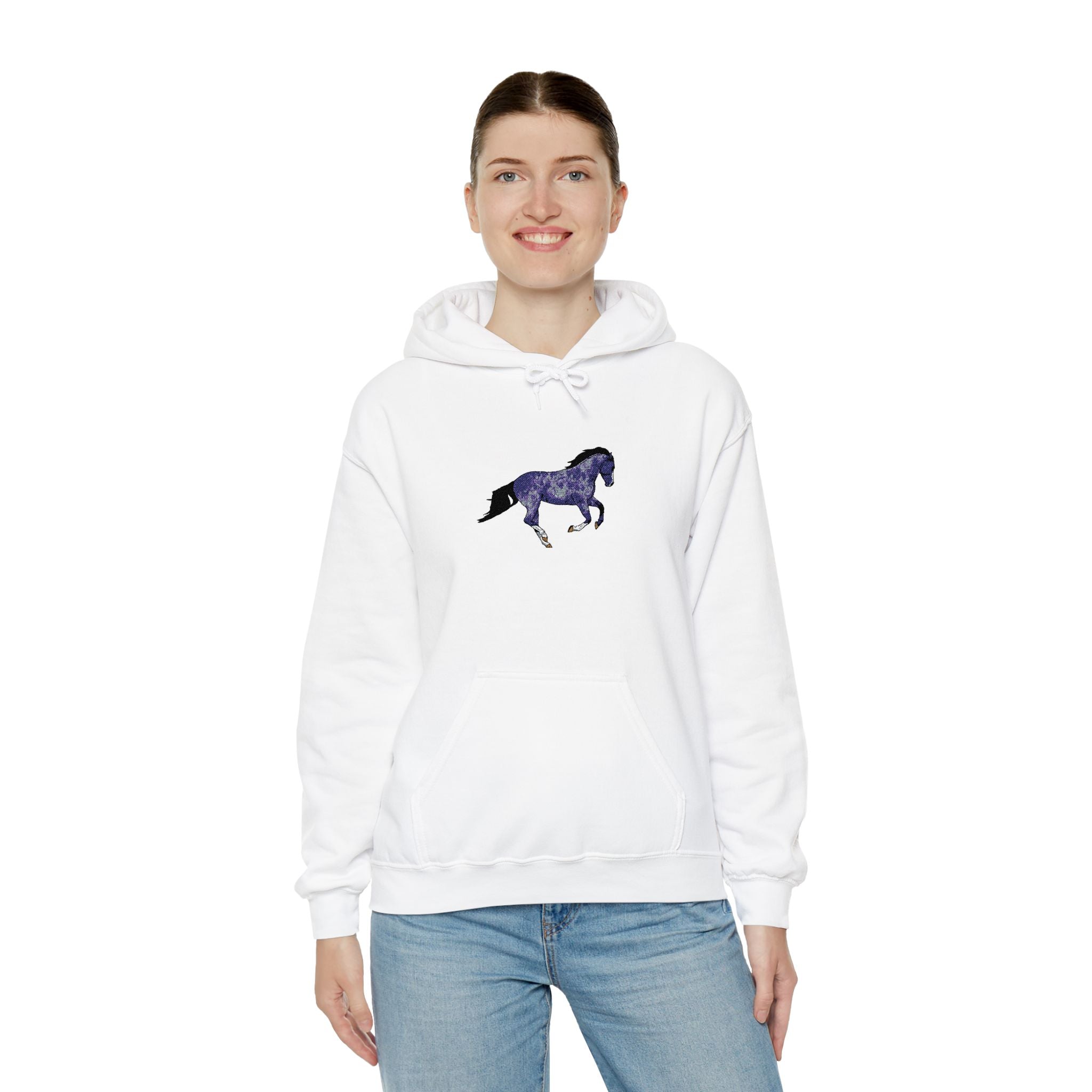 Horse Dapple Grey Hooded Sweatshirt
