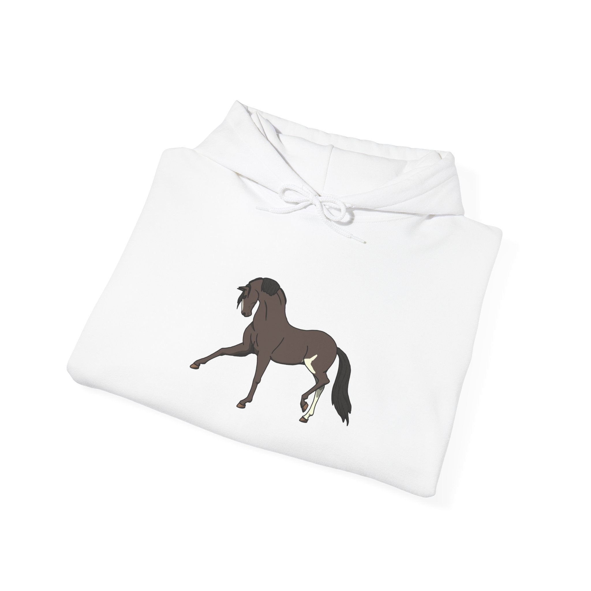 Elegant Brown Trotting Horse Sweatshirt