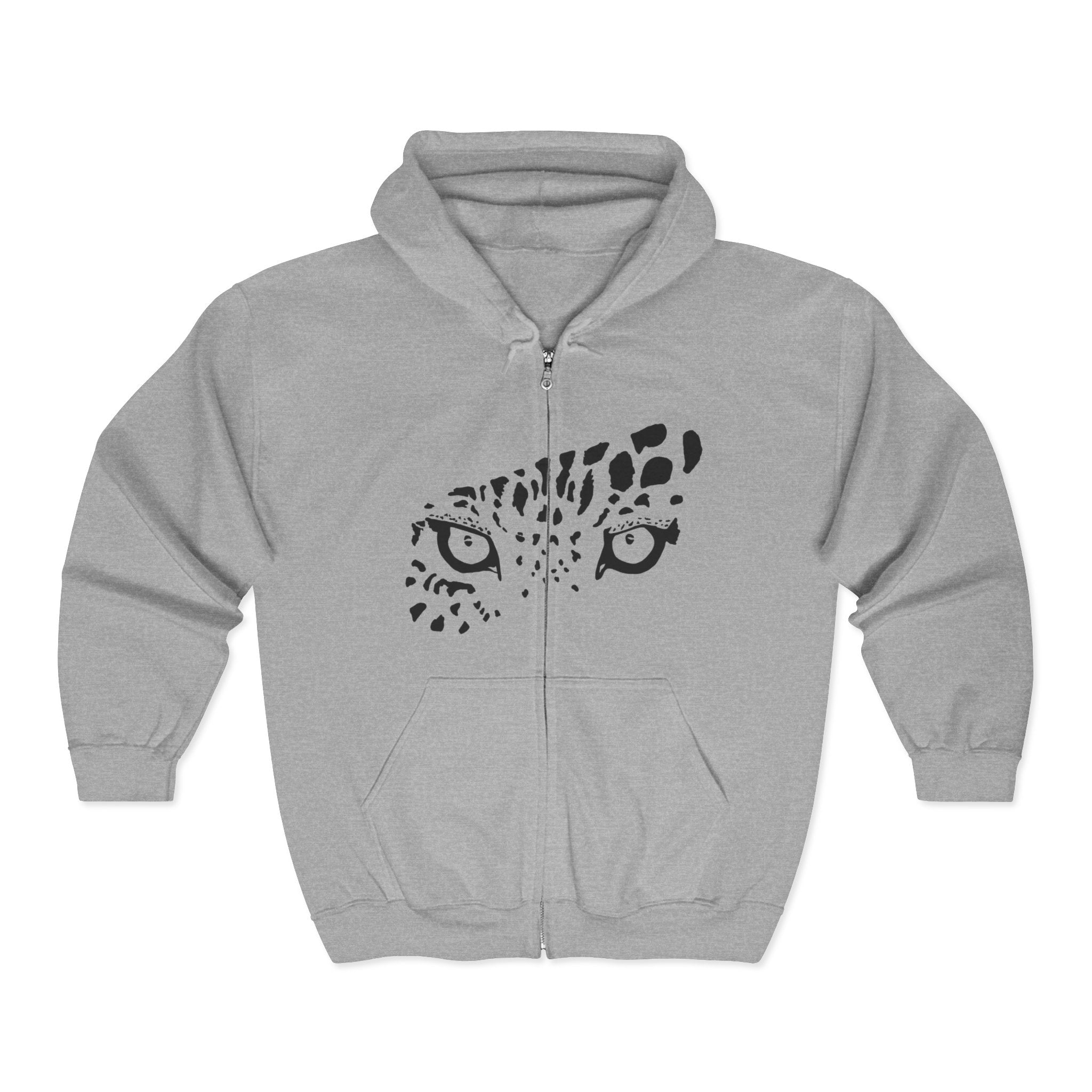 Leopard Eyes Zip Hoodie