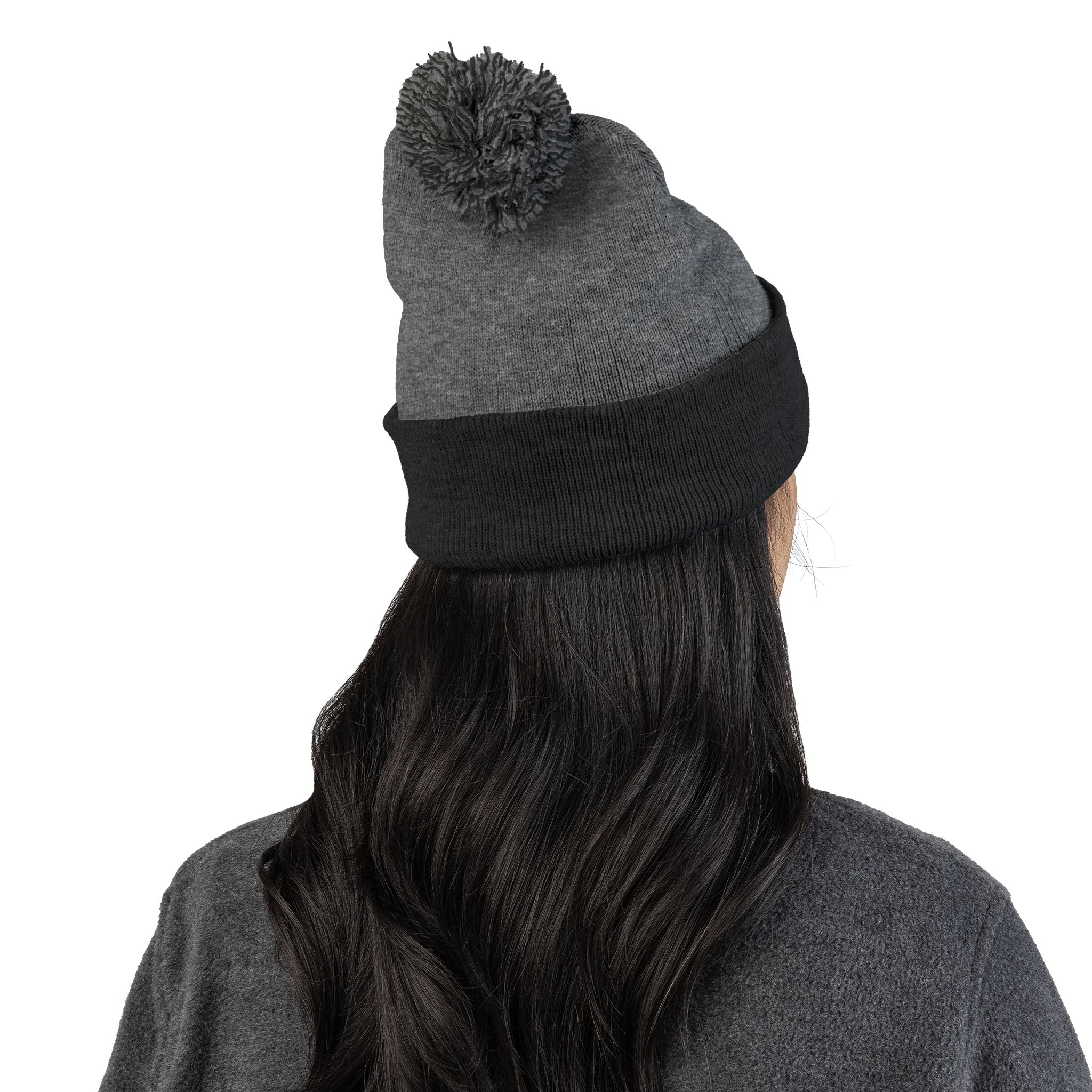 Casey's Embroidered Pom-Pom Winter Hat