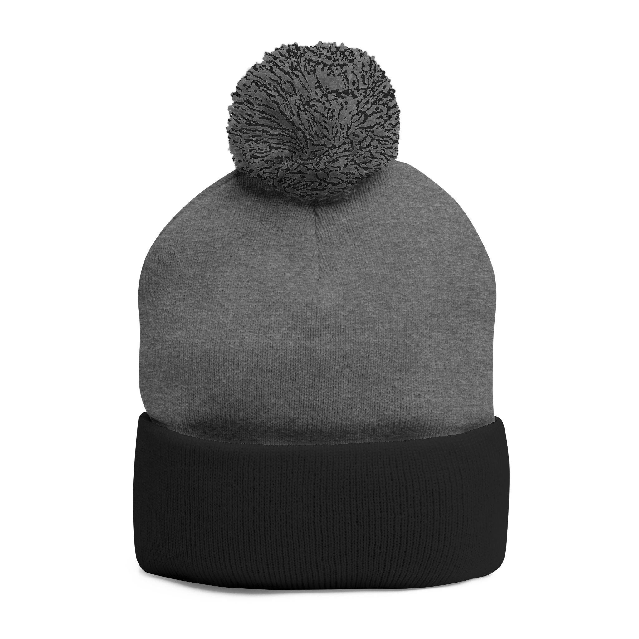 Casey's Embroidered Pom-Pom Winter Hat