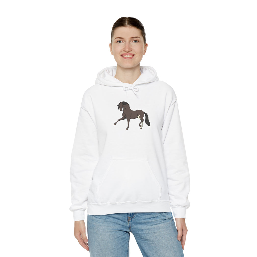 Elegant Brown Trotting Horse Sweatshirt