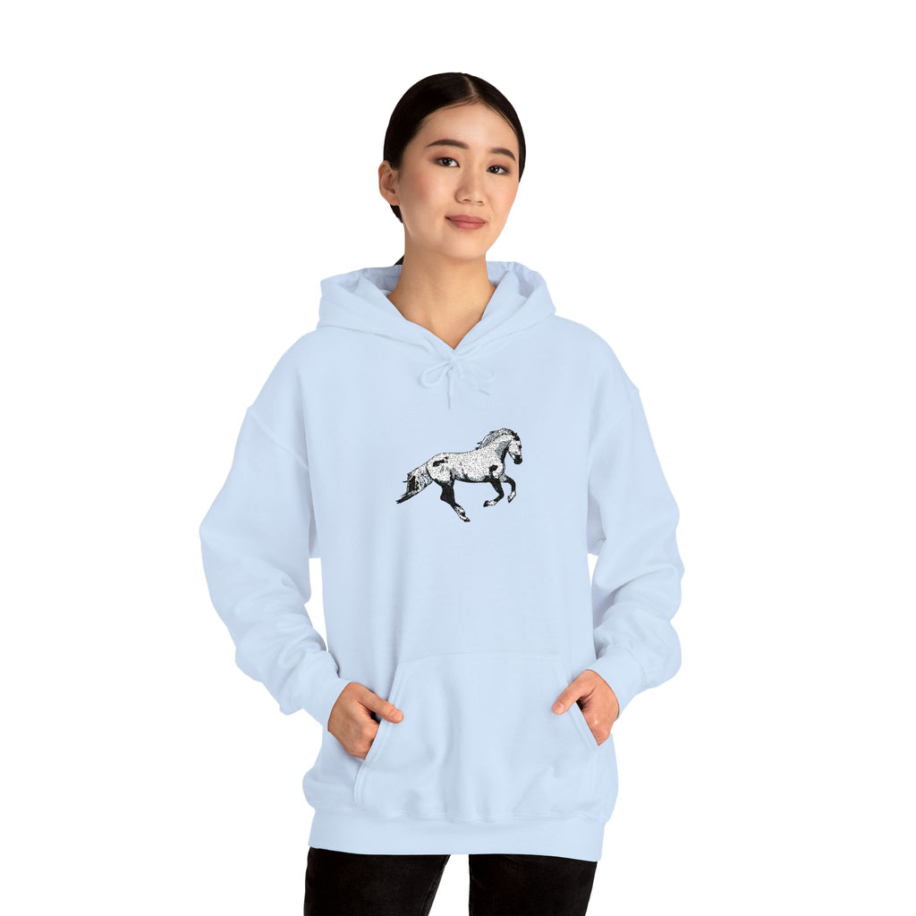 Embroidered Horse Hoodie
