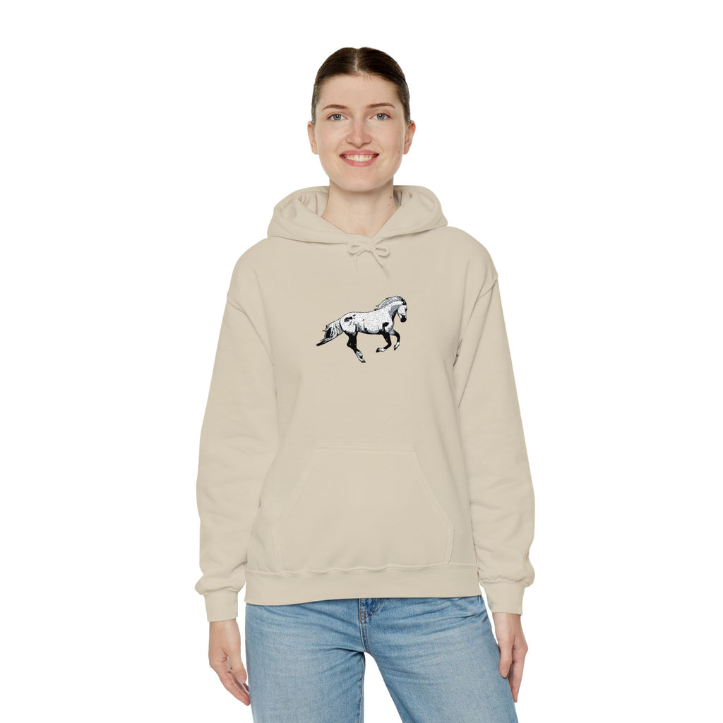 Embroidered Horse Hoodie