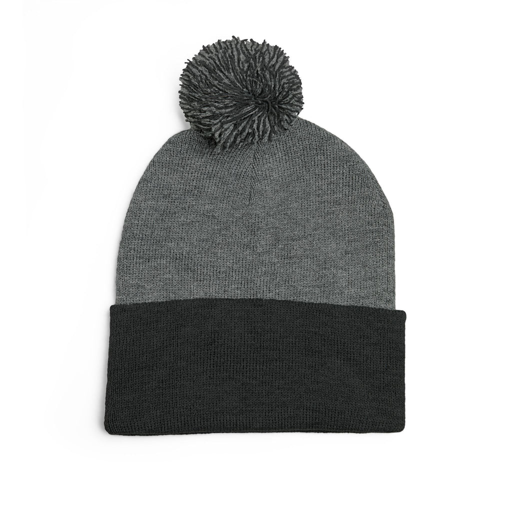 Casey's Embroidered Pom-Pom Winter Hat