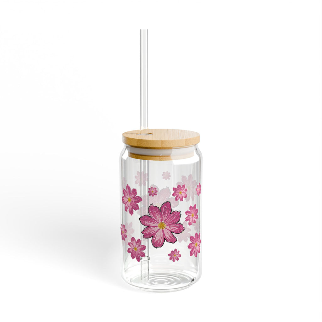 Floral Sipper Glass