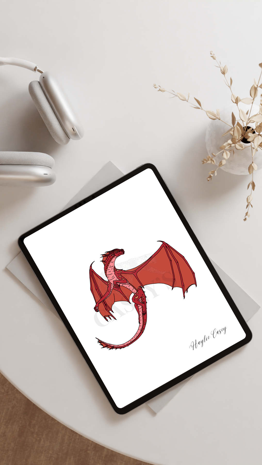 Red Dragon Poster - Digital Product